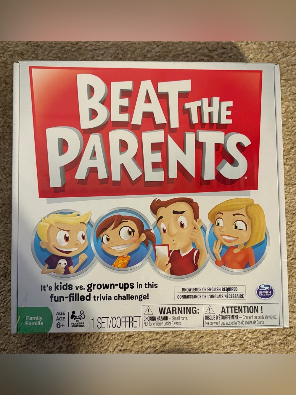 Beat the Parents Trivia Game New